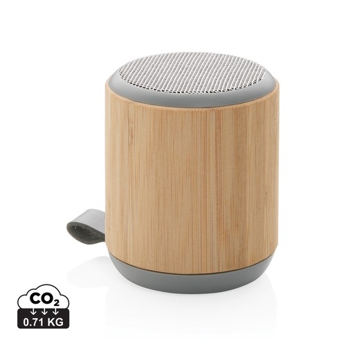 [P329.379] Bamboe en fabric 3W draadloze speaker
