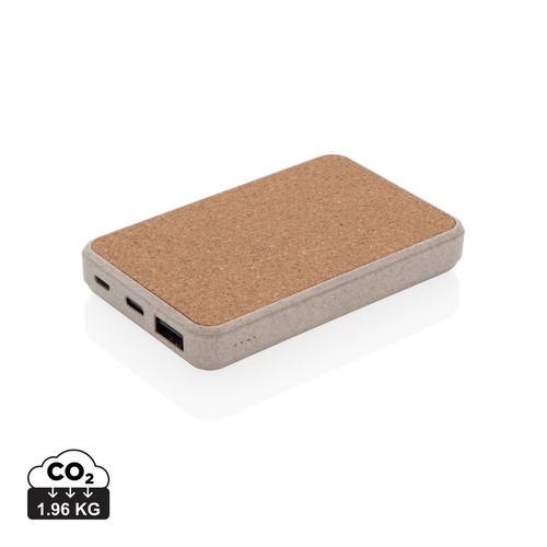 [P322.229] Kurk en tarwestro 5000 mAh zakformaat powerbank