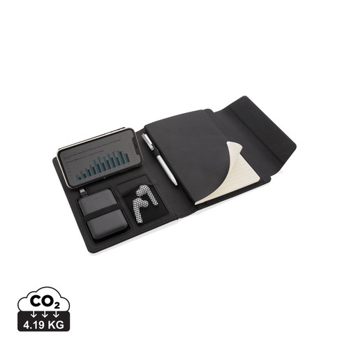 [P774.081] Fiko A5 portfolio met draadloos opladen & 5000mAh powerbank