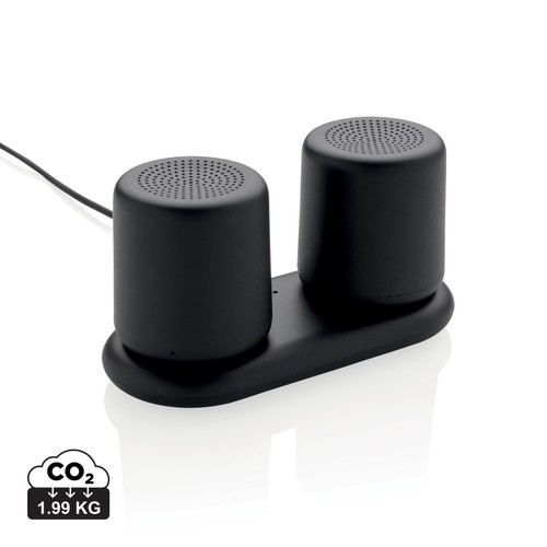 [P328.331] Dubbele 3W speaker met inductielader