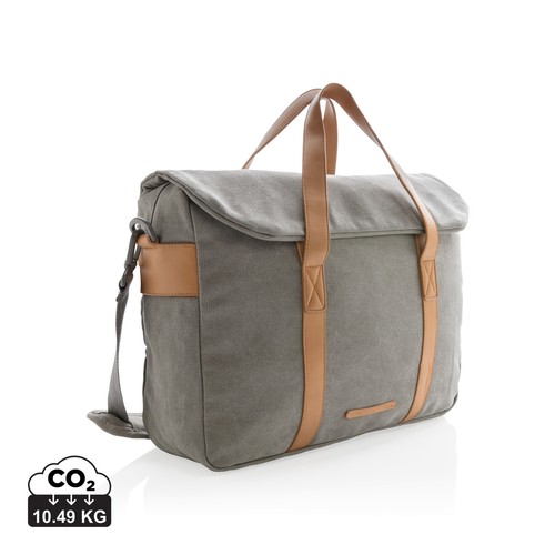 [P729.352] Canvas laptop tas PVC vrij
