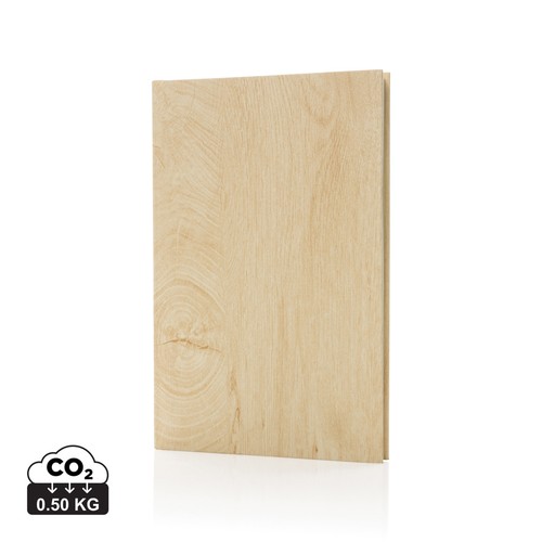 Kavana notitieboek met houtprint A5