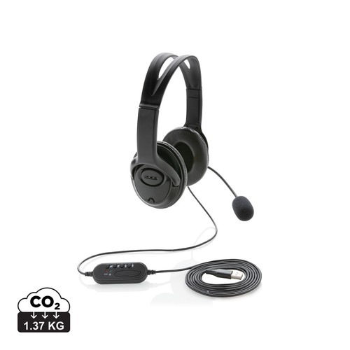 [P329.151] Over ear werk hoofdtelefoon met kabel