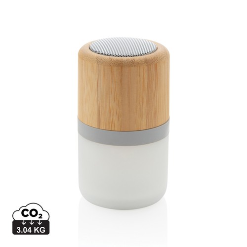 [P329.343] Draadloze bamboe 3W speaker met sfeerlicht