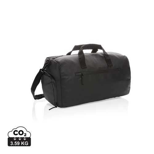 [P707.161] Fashion black PVC vrije weekendtas
