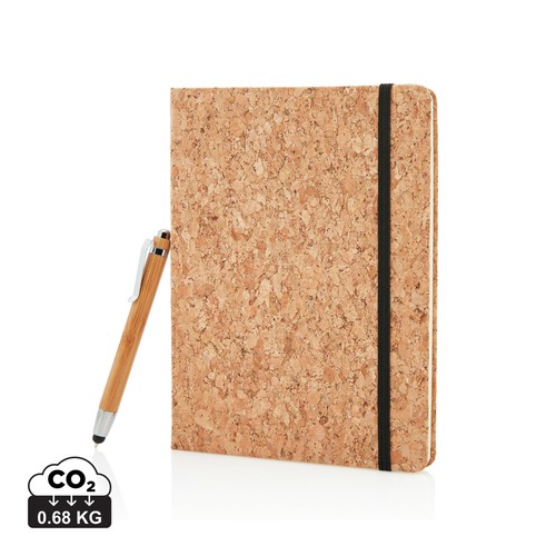 [P773.779] A5 kurken notitieboek incl. touchscreen pen