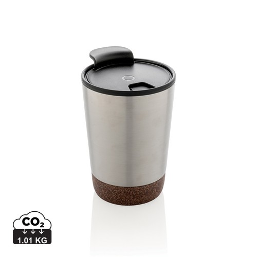 GRS gerecycled PP en roestvrijstalen kurk koffiebeker
