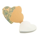 Custom made zelfklevende blaadjes CreaStick Heart Eco