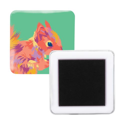[AP716811] Pin-Knop Koelkastmagneet MagBadge Square
