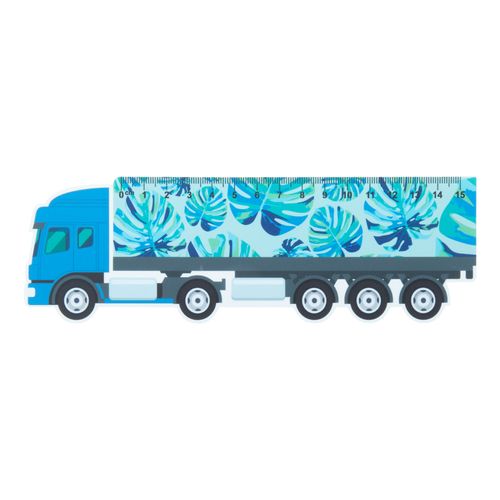 [AP718343] Liniaal Van 15 Cm, Vrachtwagen Trucker 15