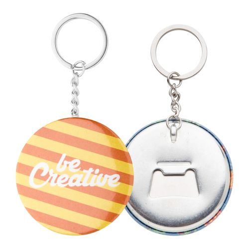 [AP718219] Button Sleutelhanger Met Pin KeyBadge Bottle