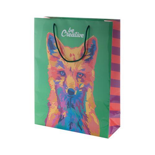 [AP718102] Custom Made, Papieren Winkeltas. Groot. CreaShop L